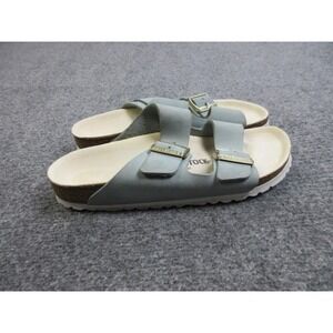 Birkenstock Arizona Shoes Womens Size 7 Blue‎ Gray Suede Sandals Germany Comfort